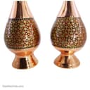 گلدان خاتم کاری اصفهان 20 سانتی مدل موشکی 2 عددی MJ-89