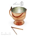 یخدان مسی زنجان به همراه انبر به قطر 14 سانتیمتری کد AH-130