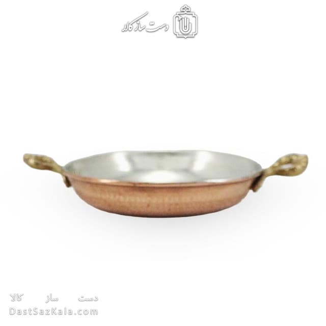 ماهیتابه مسی کوچک زنجان 17 سانتی دسته برنجی کد AH-158