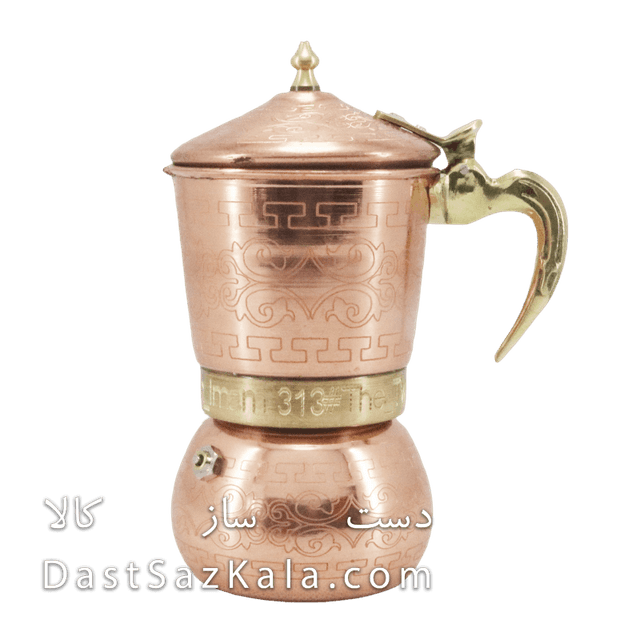 موکاپات مسی چهار کاپ دسته برنجی کد AH-68