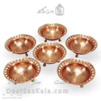 ست هفت سین و بستنی خوری مسی سه پایه فضلی 6 عددی AH-161