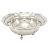 شکلات خوری مسی سفید سه پایه کوتاه جدید 20 سانتیمتری کد AH-94