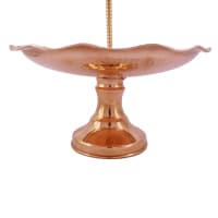 شیرینی خوری دو طبقه مسی پایه دار زنجان کد AAS-11