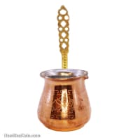 شیر جوش مسی زنجان طرح دار متوسط کد SSH-13