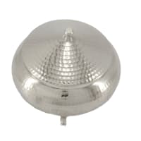 قندان مسی سفید مدل سفینه ی سه پایه 12 سانتیمتری کد AH-79