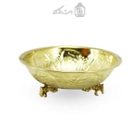 کاسه برنجی پایه دار قلم کاری شده سماور AH-142