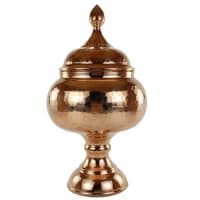 قندان مسی پایه دار زنجان مدل خمره ای کد SG-110