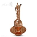 آفتابه لگن مسی زنجان چکش طرح دار کد MJ-123