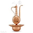 آفتابه لگن مسی زنجان چکش طرح دار کد MJ-123