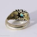 انگشتر فیروزه مردانه اصل با رکاب چهار چنگ کد RN-13