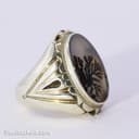 انگشتر شجر مردانه اصل با رکاب شیخ احمد مدل تک درخت کد RN-12