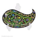 بشقاب میناکاری مسی کوچک طرح بته جقه کد LT-10