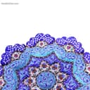 بشقاب دیوارکوب میناکاری مسی 16 سانتی کد LT-113