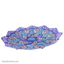 بشقاب دیوارکوب و شیرینی خوری میناکاری مسی 17 سانتی کد LT-115