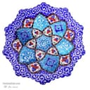 بشقاب دیوارکوب میناکاری مسی کد LT-104