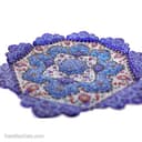 بشقاب دیوارکوب میناکاری مسی 16 سانتی کد LT-111