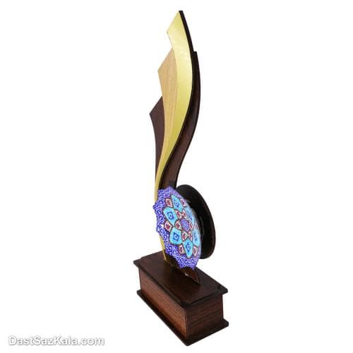 تندیس بشقاب میناکاری طرح معلم کد LT-52