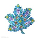 دیوارکوب میناکاری مسی طرح برگ مجموعه 3 عددی کد LT-18