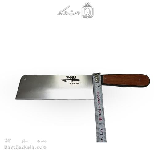 ساطور استیل زنجان دست ساز قربانلو دسته چوبی کد MS-15
