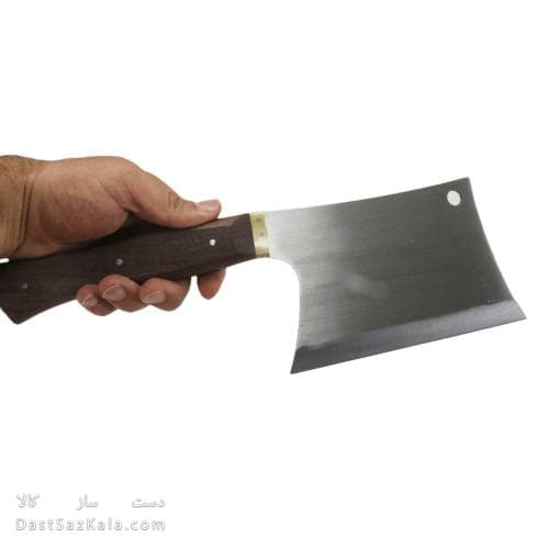 ساطور دست ساز زنجان سایز بزرگ دسته چوبی کد MN-85