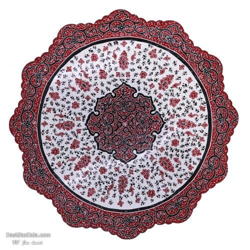 ست بشقاب و دیوارکوب میناکاری مسی 3 تایی کد LT-67