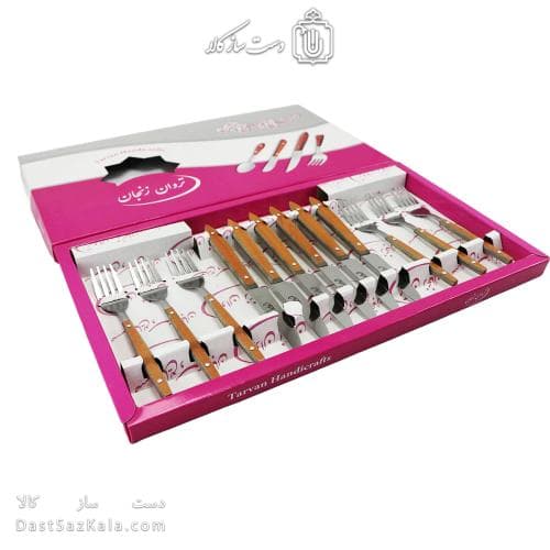 ست کارد و چنگال میوه خوری زنجان مجموعه 12 تایی کد MS-10