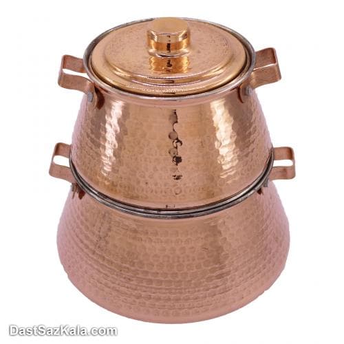 سرویس قابلمه مسی نوزادی مدل تیانچه 2 عددی کد AM-11