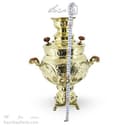 سماور برنجی زغالی طرح هخامنشی 6 لیتری کد AH-146