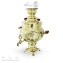 سماور برنجی زغالی طرح هخامنشی 6 لیتری کد AH-146