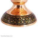 شیرینی خوری خاتم کاری مسی دو طبقه کد MJ-77