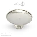 شیرینی خوری مسی سفید پایه دار زنجان قطر 22 سانتی کد AH-106