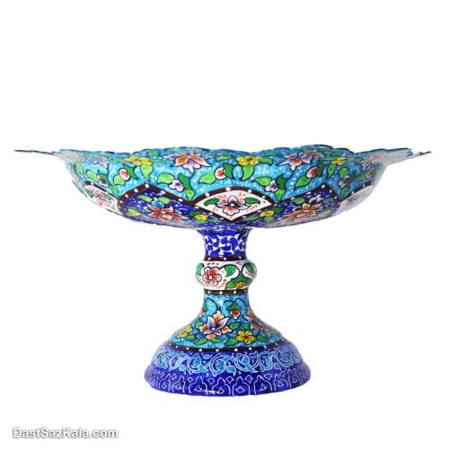 شیرینی خوری میناکاری پایدار مسی کد LT-42