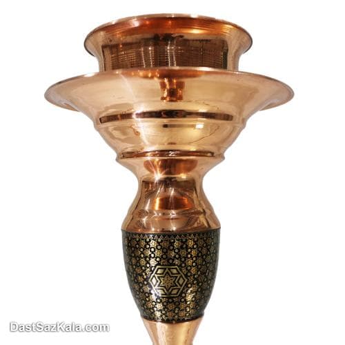 قلیان خاتم کاری شده مسی 95 سانتی کد MJ-116