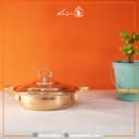 ماهیتابه درب دار مسی زنجان سایز 1 کوچک کد PA-32