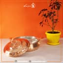 ماهیتابه درب دار مسی زنجان سایز 2 متوسط مدل تیانچه کد PA-38