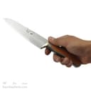 چاقوی آشپزخانه زنجان تیغه استیل دسته چوبی کد MN-10