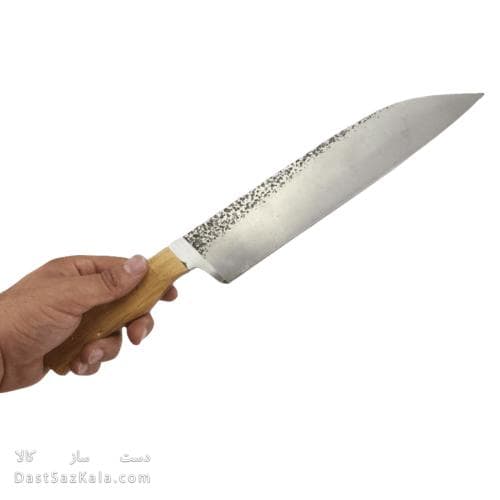 چاقوی جوجه زنی زنجان دسته چوبی 42 سانتیمتری کد MN-90