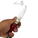 چاقوی دنده ای تاراسی زنجان 20 سانتیمتری دسته قرمز کد SHN-33