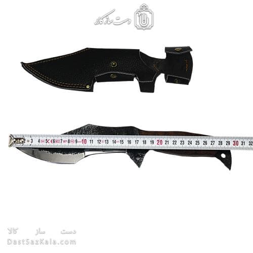 چاقوی شکاری دست ساز زنجان 30 سانتیمتری با غلاف کد MS-19