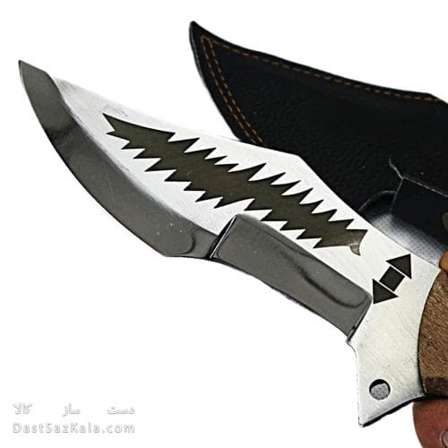 چاقوی شکاری ساخت زنجان 29 سانتیمتری با غلاف کد MS-22