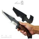 چاقوی طبیعت گردی دست ساز زنجان 35 سانتیمتری با غلاف کد MS-21