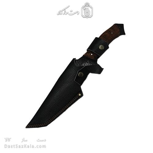 چاقوی طبیعت گردی دست ساز زنجان 35 سانتیمتری با غلاف کد MS-21