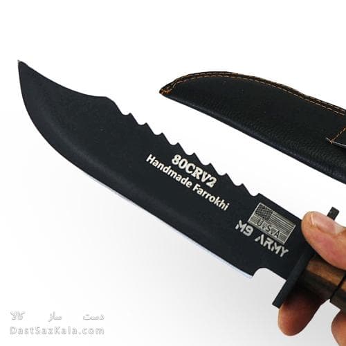 چاقوی طبیعت گردی زنجان 30 سانتیمتری با غلاف کد MS-18