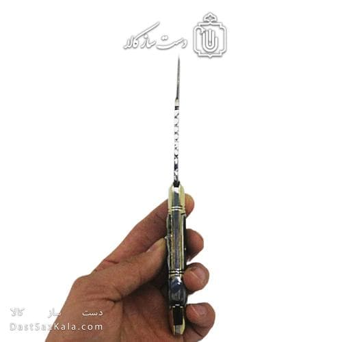 چاقو تاشو زنجان طرح گنجشک 18سانتی دسته کائوچوی کد SHN-21