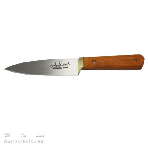 چاقو دم دستی آشپزخانه زنجان دسته چوبی 22 سانتیمتری کد MN-23