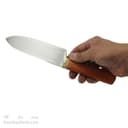 چاقو سلاخی دست ساز زنجان تیغه استیل دسته چوبی 25 سانتی MN-22