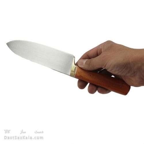 چاقو سلاخی دست ساز زنجان تیغه استیل دسته چوبی 25 سانتی MN-22