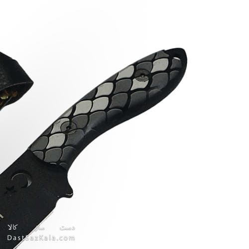 چاقو شکاری دست ساز زنجان 30 سانتیمتری با غلاف کد MS-17