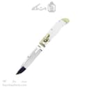 چاقو ضامن دار تاشو زنجان 16 سانتیمتری دسته سفید کد SHN-36