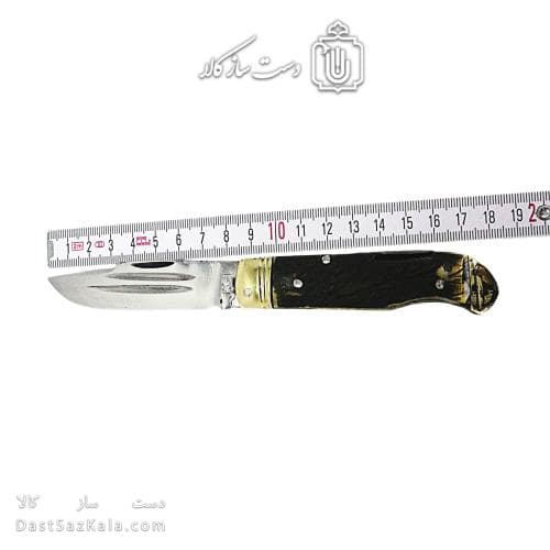 چاقو ضامن دار جیبی زنجان 18سانتیمتری دسته کائوچوی کد SHN-20